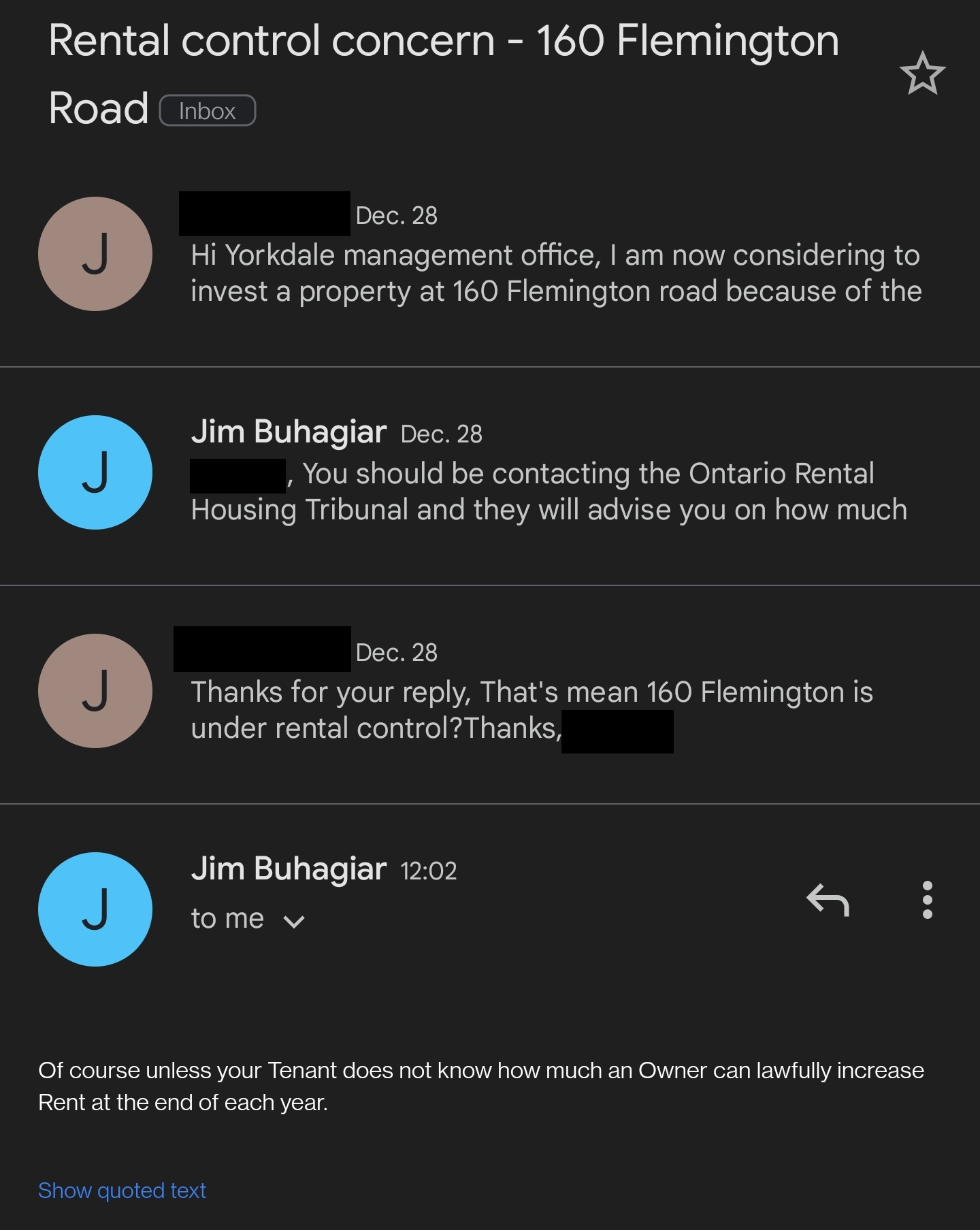 Jim Buhagiar suggest not telling tenants their rights in order to extort money from them.